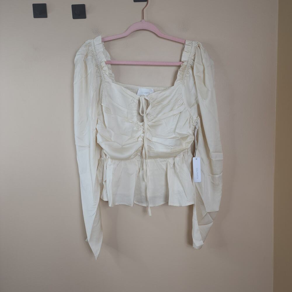 Six/Fifty The Ruby Blouse in Cream Size L